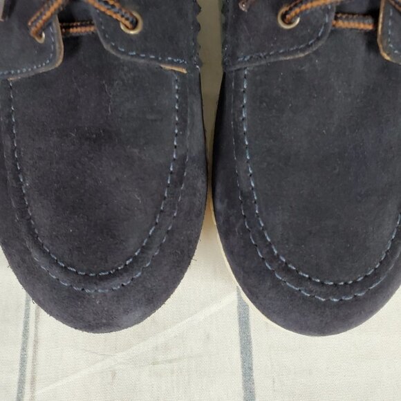 Massimo Dutti Botin Peil Serraje Azul Suede Boots Navy Lace  Up Size 39 - Picture 7 of 14